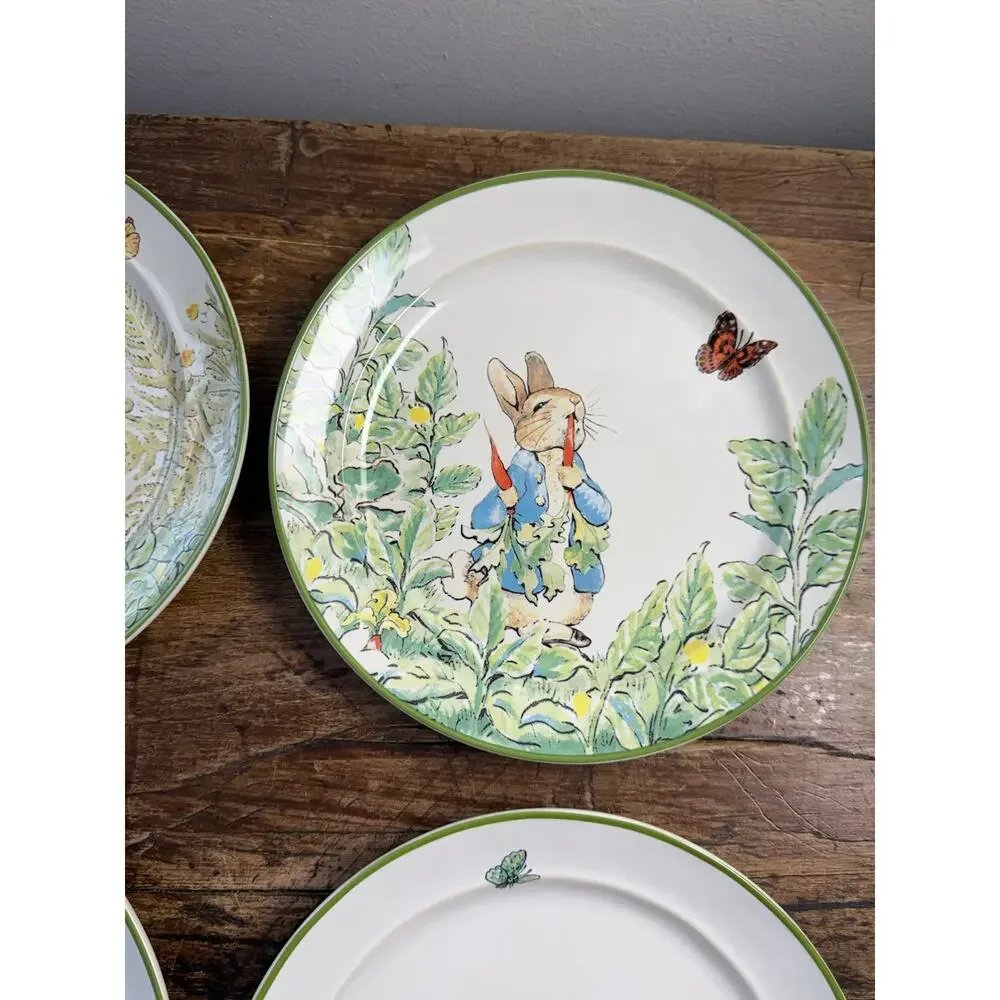 Pottery Barn Beatrix Potter Peter Rabbit Salad Plates NIP